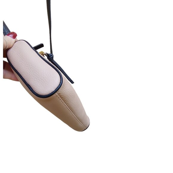 Kate Spade NWT Jackson Street Mini Cayli Ginger Tea & Black Leather $158 - Picture 10 of 13